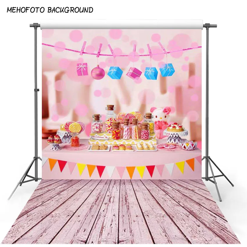 

5X7ft Wooden Board Wallpaper Children Baby Birthday party Photography backdrops Vinyl Background for Photo Studio F-1293
