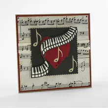 DiyArts Dies Cutting Music Piano Melody Note Metal Cutting Die for DIY Scrapbooking Album Card Paper Crafts Diecuts Embossing