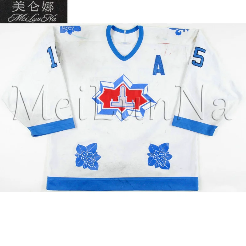 

MeiLunNa Custom AHL Halifax Citadels Hockey Jerseys Mark Vermette 15 Greg Smyth 30 Francois Gravel Home Road Sewn Any Name NO.