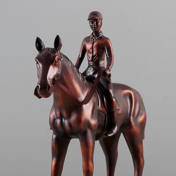 

Artificial Bronze Horse Vinage War Horse Resin Ornaments Home Furnishing Decoration Desk Crafts Living Room Decor Birthday Gifts