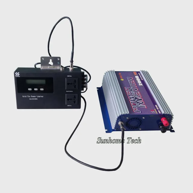 2000W solar grid tie inverter with power limiter prevent extra power to