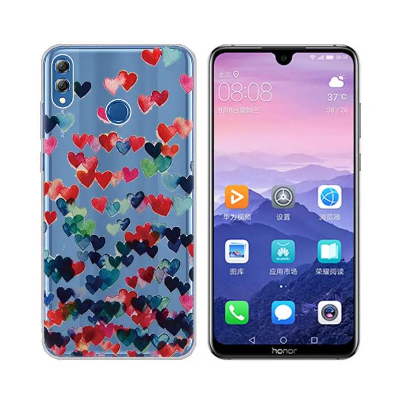 Arvin Silicone Fundas for Huawei Honor 8X Soft TPU Case for Huawei Honor 6X 4X 4A 5X V8 8 5C Painted Cover for Honor 8X Max Case (2)
