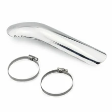 Custom Steel Curve Plain Motorcycle Muffler Exhaust Heat Shield for Honda Kawasaki