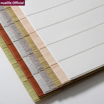 

Classic 3d wood pattern soft package wallpaper bedroom living room children's room waterproof anti-collision foam wall stickers