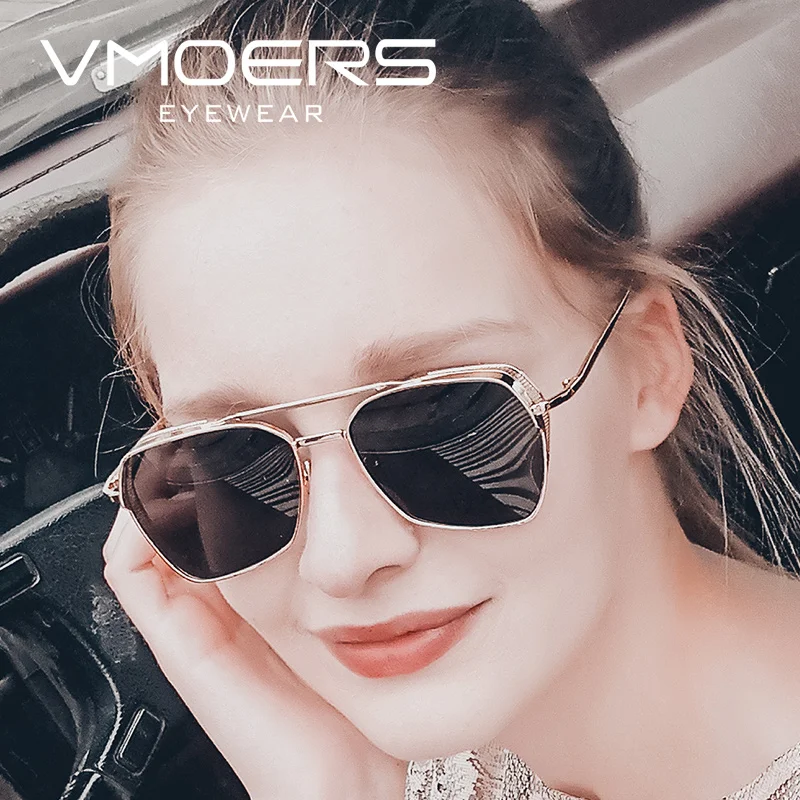 

VMOERS Pilot Steampunk Sunglasses Women Retro Metal Hollow Designer Female Sun Glasses For Women Brand lunette de soleil femme