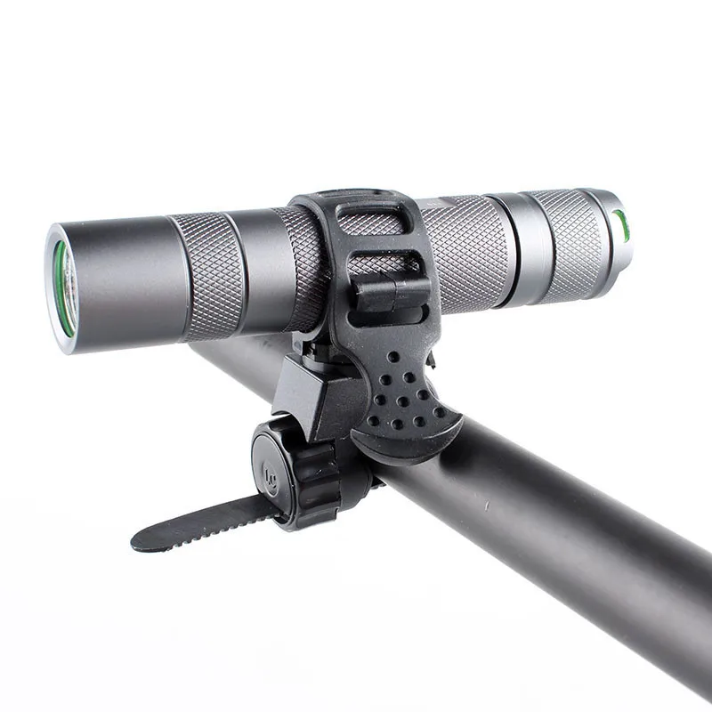 

Hot Portable Cycling Bike Bicycle Light Lamp Stand Holder Rotation Grip LED Flashlight Touch Clamp Clip Mount Holder