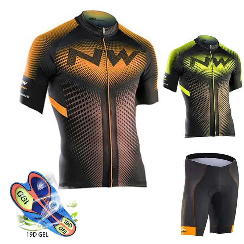 

NW Brand Cycling Kit 2019 Mens Bicycle Clothes Pro Cycling Jersey Sets Elasticity MTB Bike Clothing Wear Maillot Ciclismo Hombre
