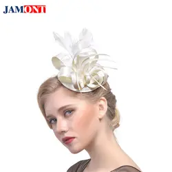 Для женщин Перья для волос аксессуары Европа и Америка шапка шлем бутик вечерние невесты высокое качество тонкой головной убор аксессуары