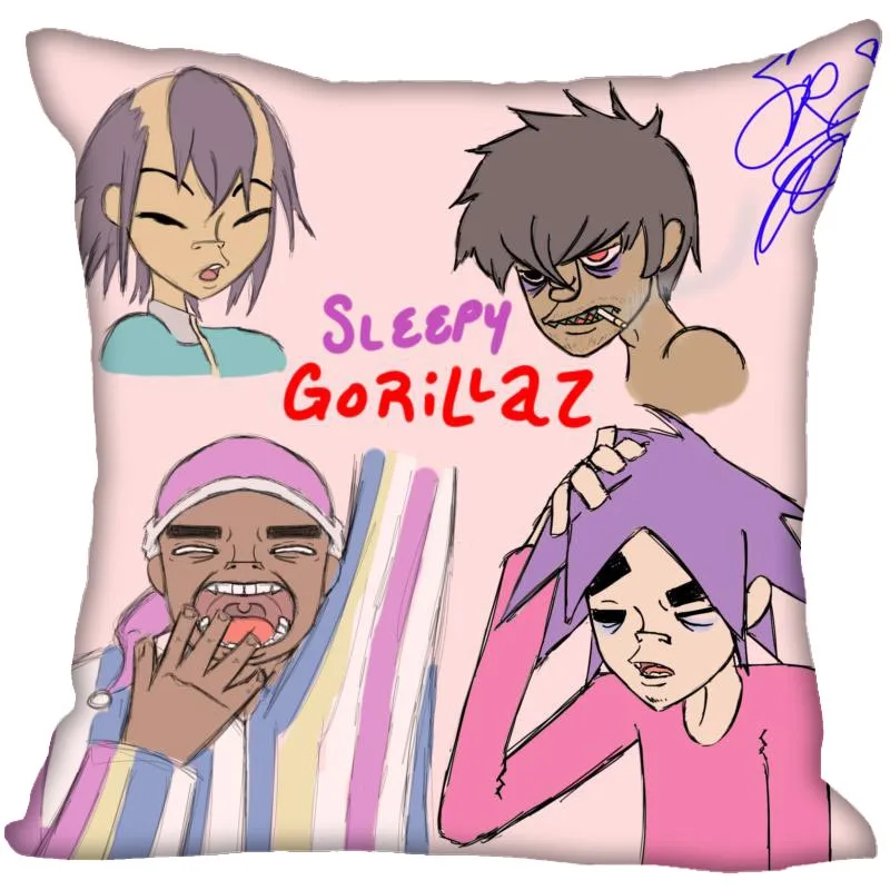Gorillaz чехол для подушки дома декоративный на Невидимый молнии s 40X40 45X45cm|Наволочка|