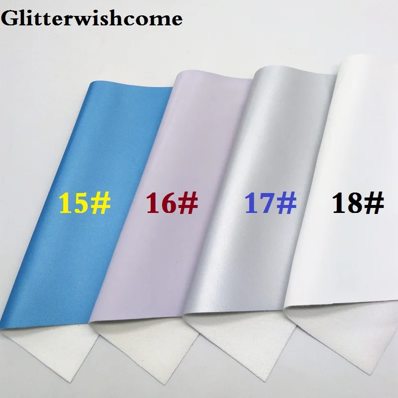 Glitterwishcome 21X29 см A4 размер винил для бантов шелковая ткань кожа искусственная кожа листы для бантов, GM180A