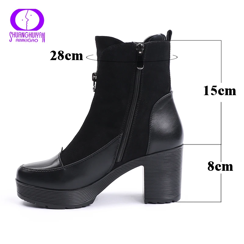 Suave Botas Cuero De Sexy Las Tacón Alto Y Mujeres Venta Otoño Plataforma Primavera Caliente Black qHwSEHI
