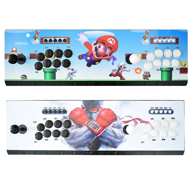 

8 Buttons Pandora 6S 1388 Retro Video Arcade Game Box Copy Sanwa Joystick USB 2 Players Controller PCB Board VGA HDMI Output