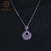 GEM'S BALLET Natural Amethyst Romantic Purple Gemstone Pendants Necklace For Women New 925 Sterling Sliver Pendant Fine Jewelry ► Photo 3/6