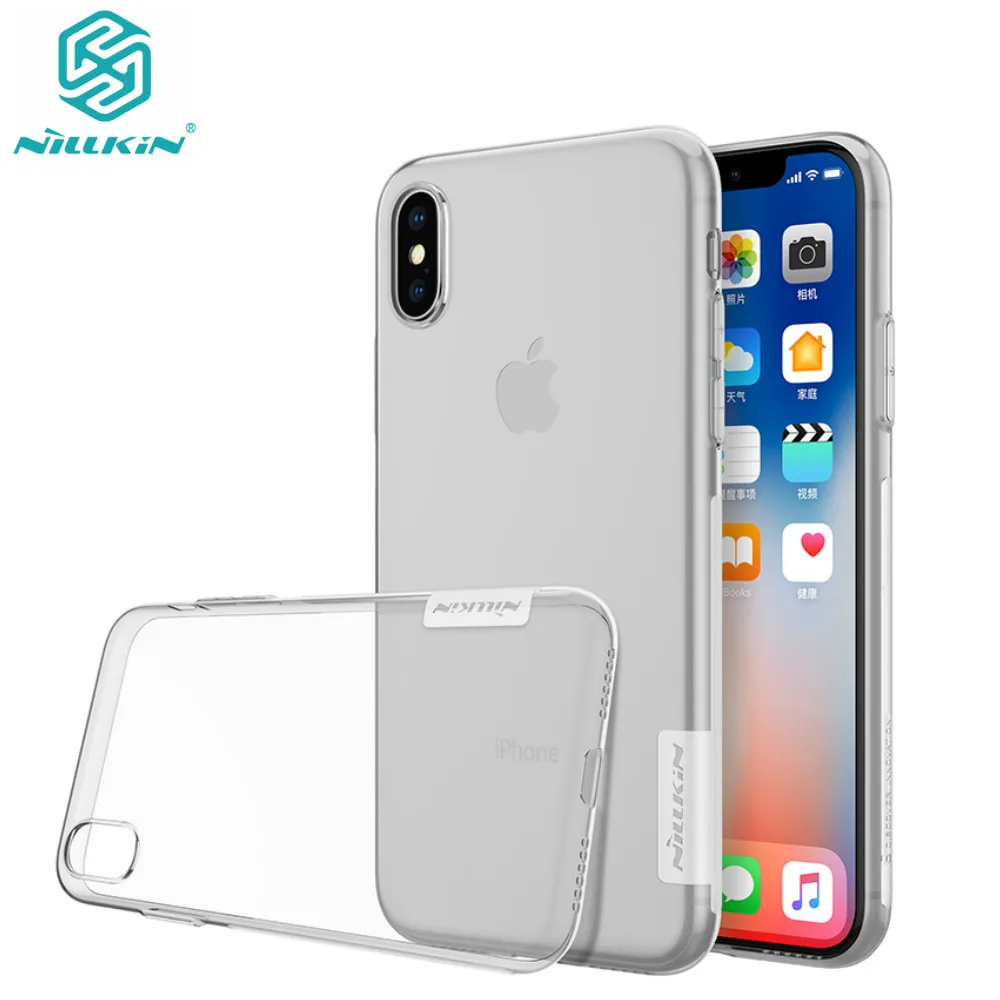 

NILLKIN Nature TPU Case for iPhone X Luxury Transparent Soft Silicone Back Cases For iPhone X Phone Bags