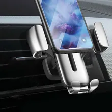 Car Accessory Auto Stand Holder For Phone In Car Mount Gravity Air Vent Mobile Support For Cell Phone Smartphone Car Bracket usams cd47 creative 2 in 1 wireless charging gravity car air vent mount for smartphone