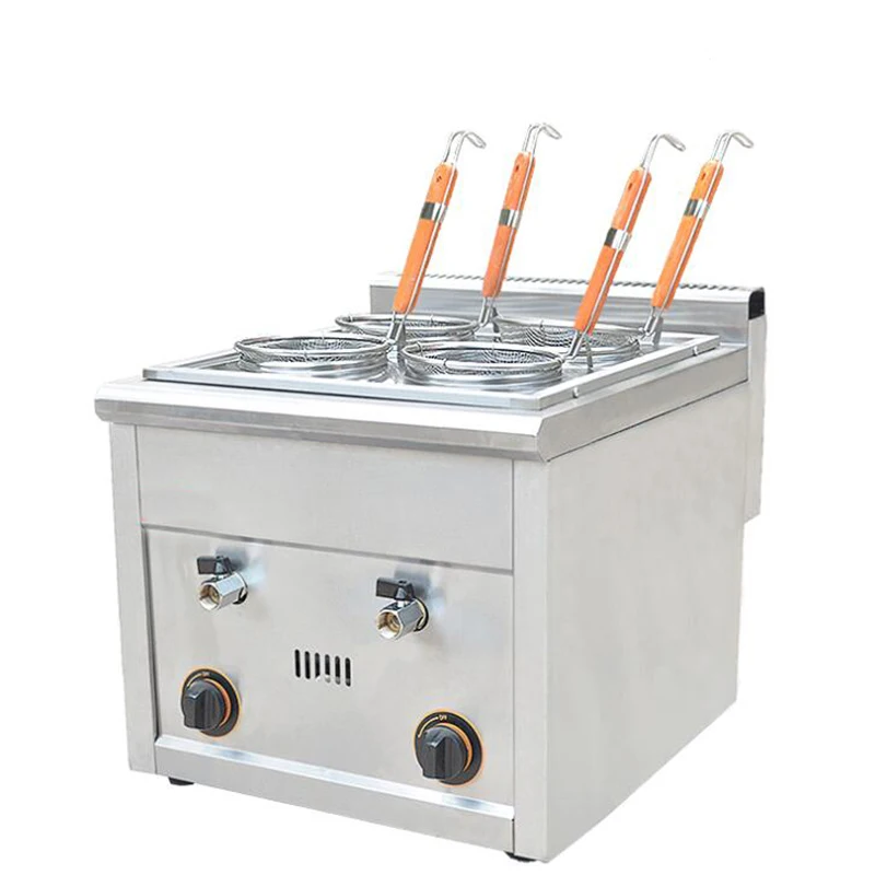 

Gas Style Stainless Steel Pasta Maker Cooking Machine/Commercial Noodles Cooker/New CE 4 Holes Pasta Boiler with Basket