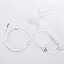 10x3,5 мм разъем Анти-излучения наушники наушник гарнитуры W/объем Управление ответ микрофон трубки Тайное Акустическая для агентов мобильного телефона