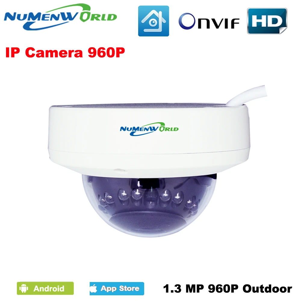 Promotion HD 960P 1.3 Megapixels 12 IR LEDs Night Vision Network CCTV