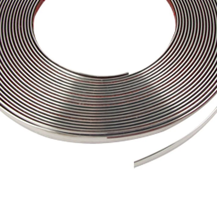 Wholesale 5X 8mm x 15M Silver Tone Soft Chrome Moulding Trim Strip Car