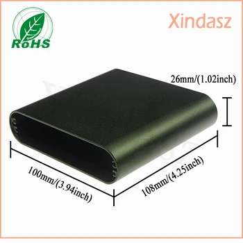 

XDM05-25 1pcs/lot 100*108*26mm Aluminum extrusion and metal enclosure, electrical enclosure aluminum project box