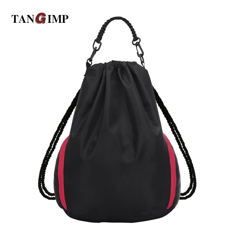 TANGIMP Unisex Casual Backpack Breathable Nylon Drawstring Bags Drawstring Backpacks for School