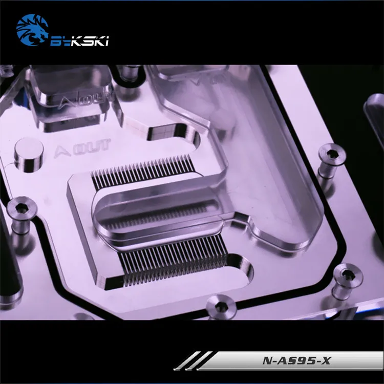 Bykski полный охват GPU водный блок для ASUS GTX950 Черный волк Evolution графическая карта N-AS95-X