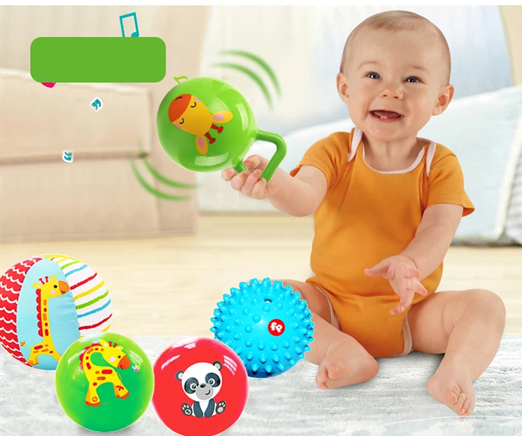 5pcs Baby Infant Newborn Development Toys Gripping Ball Set Educational Toys