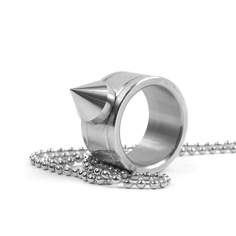 

Self-defense Ring Shocker Weapons Broken Windows Glass Breaker Survival Ring Pocket Gear Women Ring Necklace Emergency