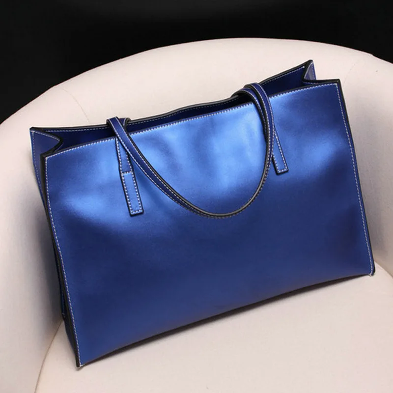 

042018 new hot high quality women handbag female elegant large tote lady big leather bag