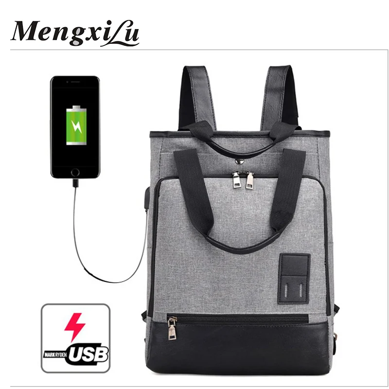

Fashion Computer Backpack Female USB Charging Anti Theft Backpack Men And Women Travel Backpack School Bag Shoulder Bag Mochila