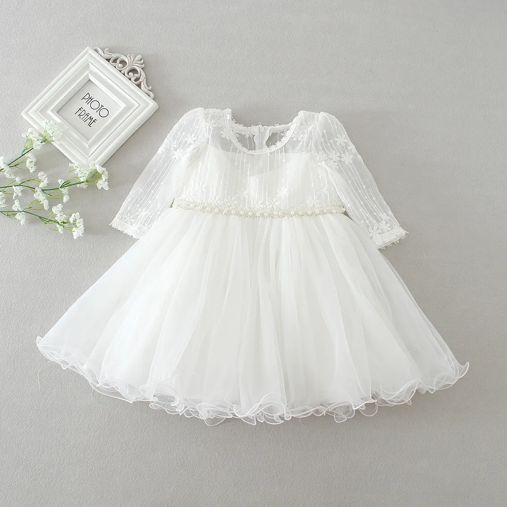 Buy New Arrival Baby Girl Long Sleeve Dress Baptism