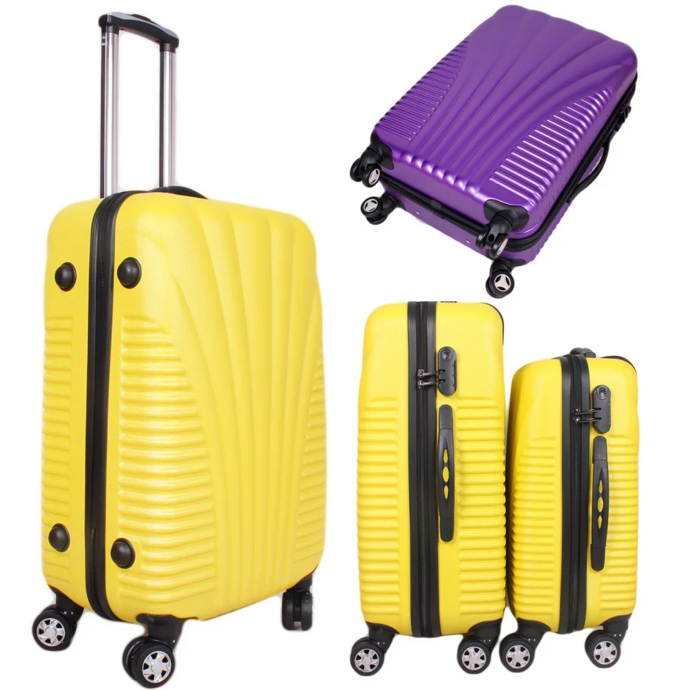 hot selling cheap quality fashion luggage for travelling,abs plastic trolley luggagein Hardside