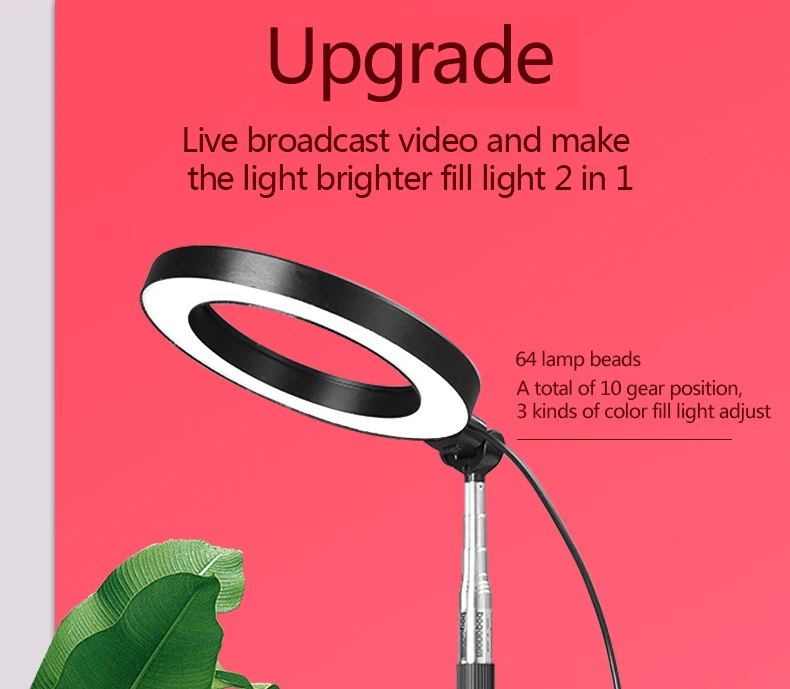 Dimmable LED Studio Camera Ring Light Photo Phone Video Light Annular Lamp With Tripods Selfie Stick Ring Fill Light For Canon - ANKUX Tech Co., Ltd