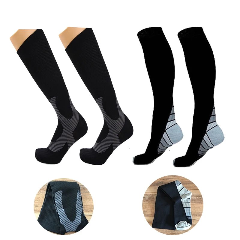 black and grey heel