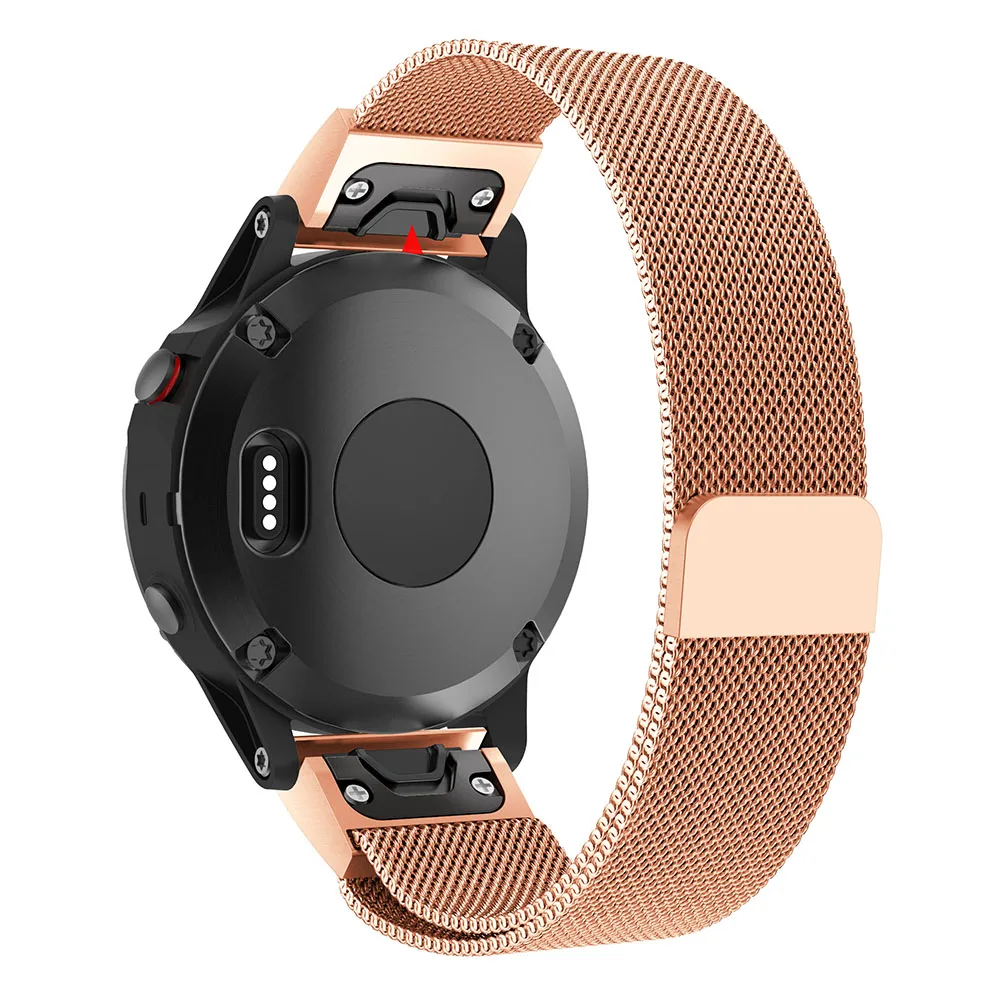 26 22 20 мм ремешок для часов Ремешок Garmin Fenix5/5X 5S 3 3HR часы Quick Release easy fit нержавеющая сталь Milanese Loop Смарт-часы