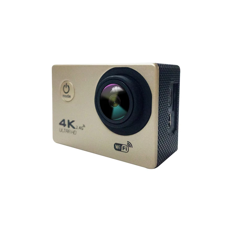 F60 экшн-камера Wifi 4k HD 16MP 170D водонепроницаемая Спортивная Экшн-камера для дайвинга Велосипедный Спорт DV Шлем камера аксессуары - Цвет: Gold