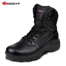 Modyf Men Winter Martin snow boots Esdy Desert Tactical Military Boots SWAT outdoor hiking leather Combat Shoes