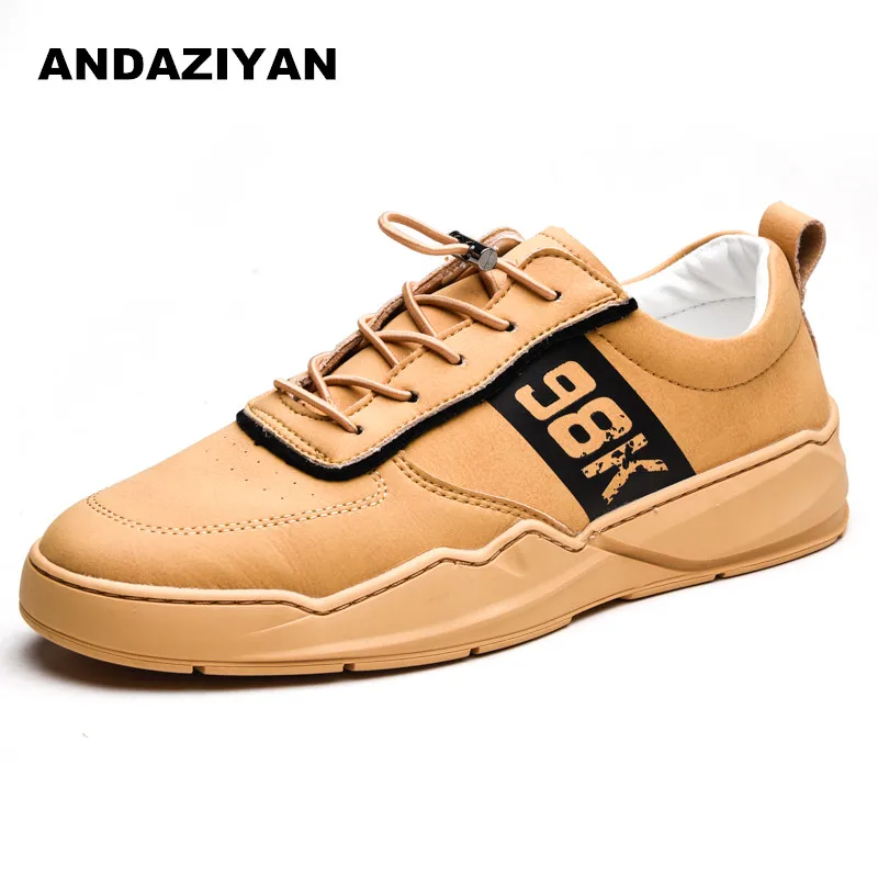

Retro low-cut lace-up casual shoes for men