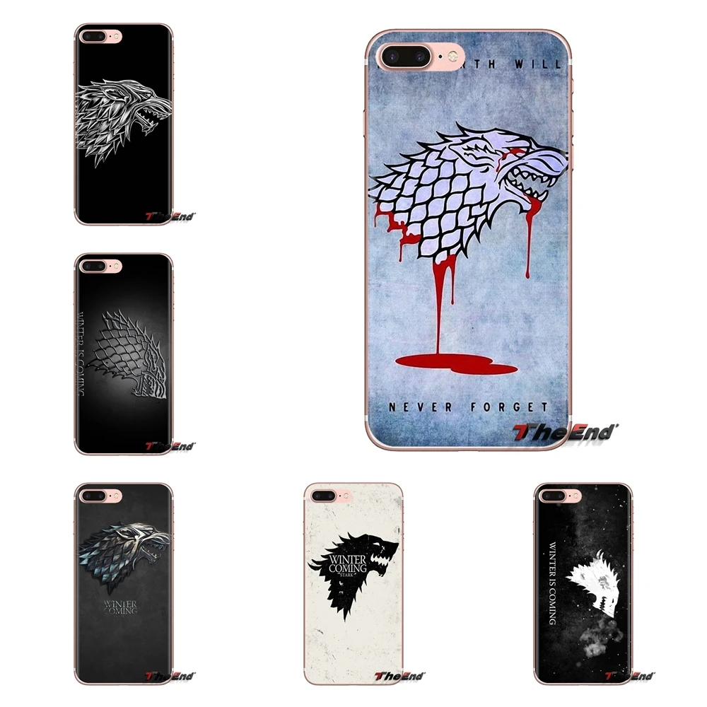 

Transparent TPU Shell Cover For Xiaomi Redmi 4A S2 Note 3 3S 4 4X 5 Plus 6 7 6A Pro Pocophone F1 Game of Throne House Stark Wolf