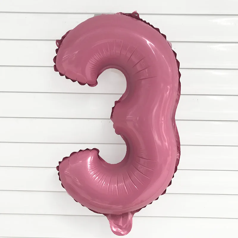 16-дюймовый шпилька светильник розовый цвет небесно-синий номер воздушный шарик из алюминиевой фольги воздушные шары для свадьбы День рождения украшения детский душ УП