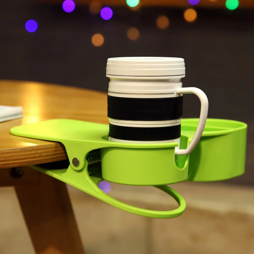 Big Promotion Water Cup Holder New Universal Clip On Desk Table Cup Bottle Beverage Holder Non