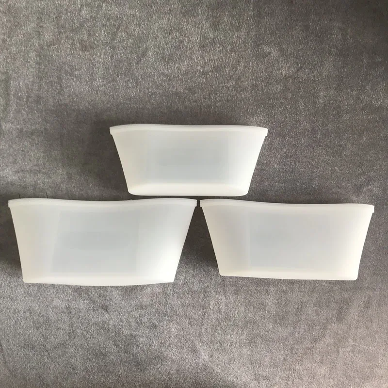 3pcs-White-Bowl Storage Sealed Dishes Cups Bag Kitchen Accessories 1Set Silicone Fridge Leakproof Reusable Zip Lock Container Stand Up Organizer - Цвет: 3pcs-White-Bowl