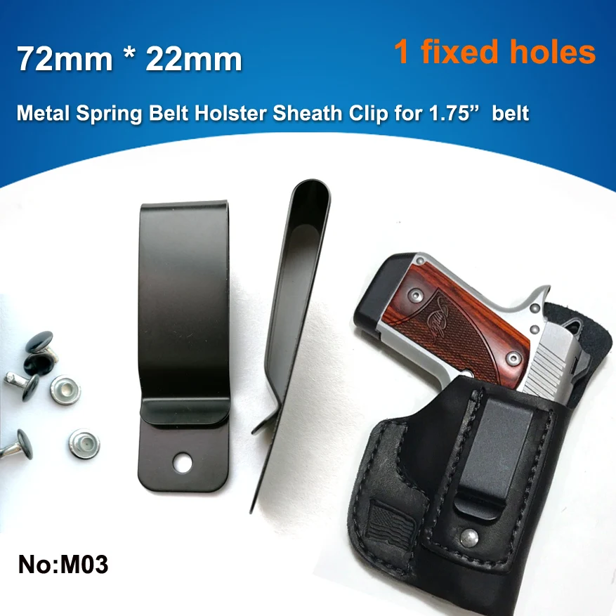 72mm x 22mm Quick Clip Pro Holster Clips Black Oxide Steel for 1.75&quot Belts. IWB OWB Kydex Leather Hybrid Making | Дом и сад