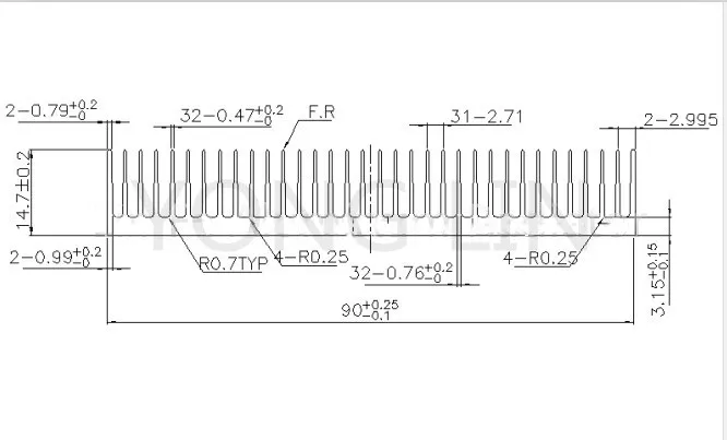 90x90x15 мм радиатор aluminio do dissipador для 20-50 Вт горячий dissipacao светодиодный дисплей с подсветкой