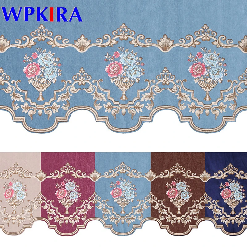 

European Home decoration curtains valance 1 Piece Valance Luxury Curtains for Living Room Window for Bedroom kitchen MC005&2