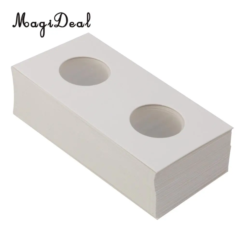 100PCS Cardboard Coin Holder Mylar Flips for Collector Perfect Gift 23/20.5mm