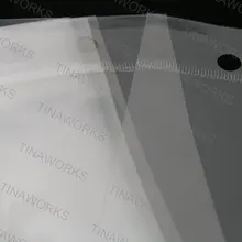 1000 шт прозрачный полипропиленовый чехол для браслета и ожерелья Размер 6*34 см с самоклеящимся уплотнением и подвесным коллектором