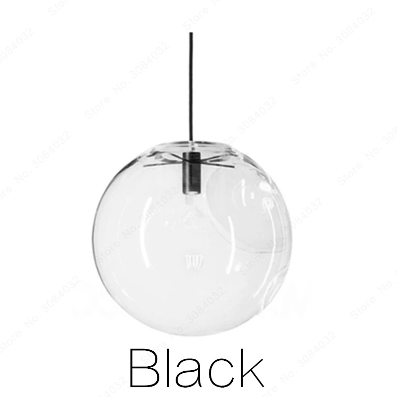 BDBQBL скандинавский подвесной светильник s Глобус хромированная лампа стеклянный шар подвесной светильник Прозрачный кухонный светильник закрепленный E27 домашний подвесной светильник