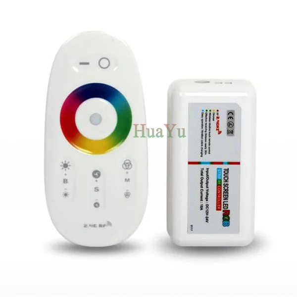 1 компл. RF Touch RGB контроллер для RGB полосы света, 12 В СВЕТОДИОДНАЯ лента диммер, 2.4 Г сенсорный контроллер Бесплатная доставка