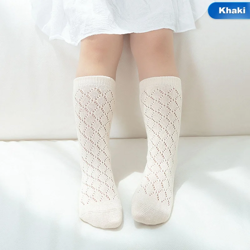 Г. Новые летние детские носки для девочек, разноцветные хлопковые детские гольфы принцессы Мягкие сетчатые носки для девочек от 0 до 8 лет - Цвет: KK